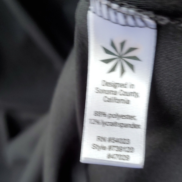 Athleta Black Midi Faux Wrap Dress - Picture 6 of 8